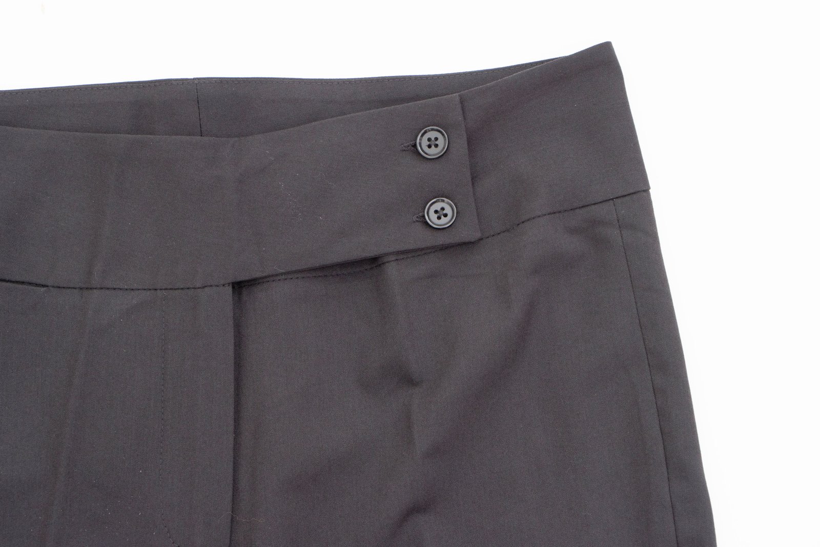 Pantalón formal negro de tela