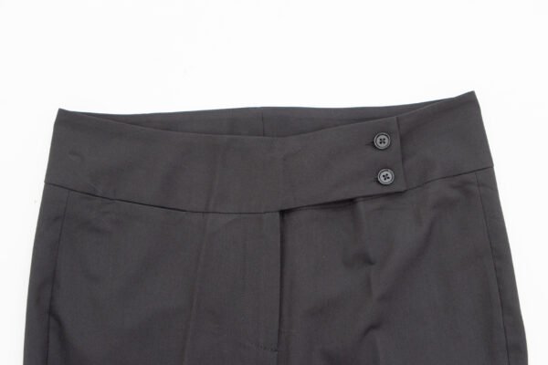 Pantalón formal negro de tela