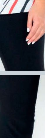 Pantalón formal negro de tela