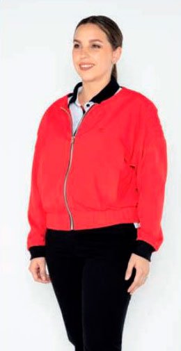 Jacket roja con cierre